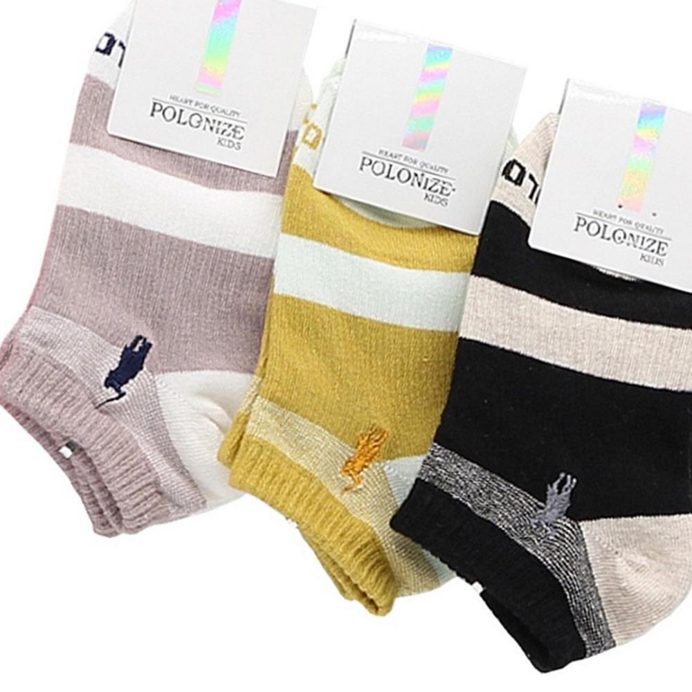 Oce 화이트라인 투칼라 발목 아동양말 5-6세 3켤레 취침 명절선물 푹신한 쿠션