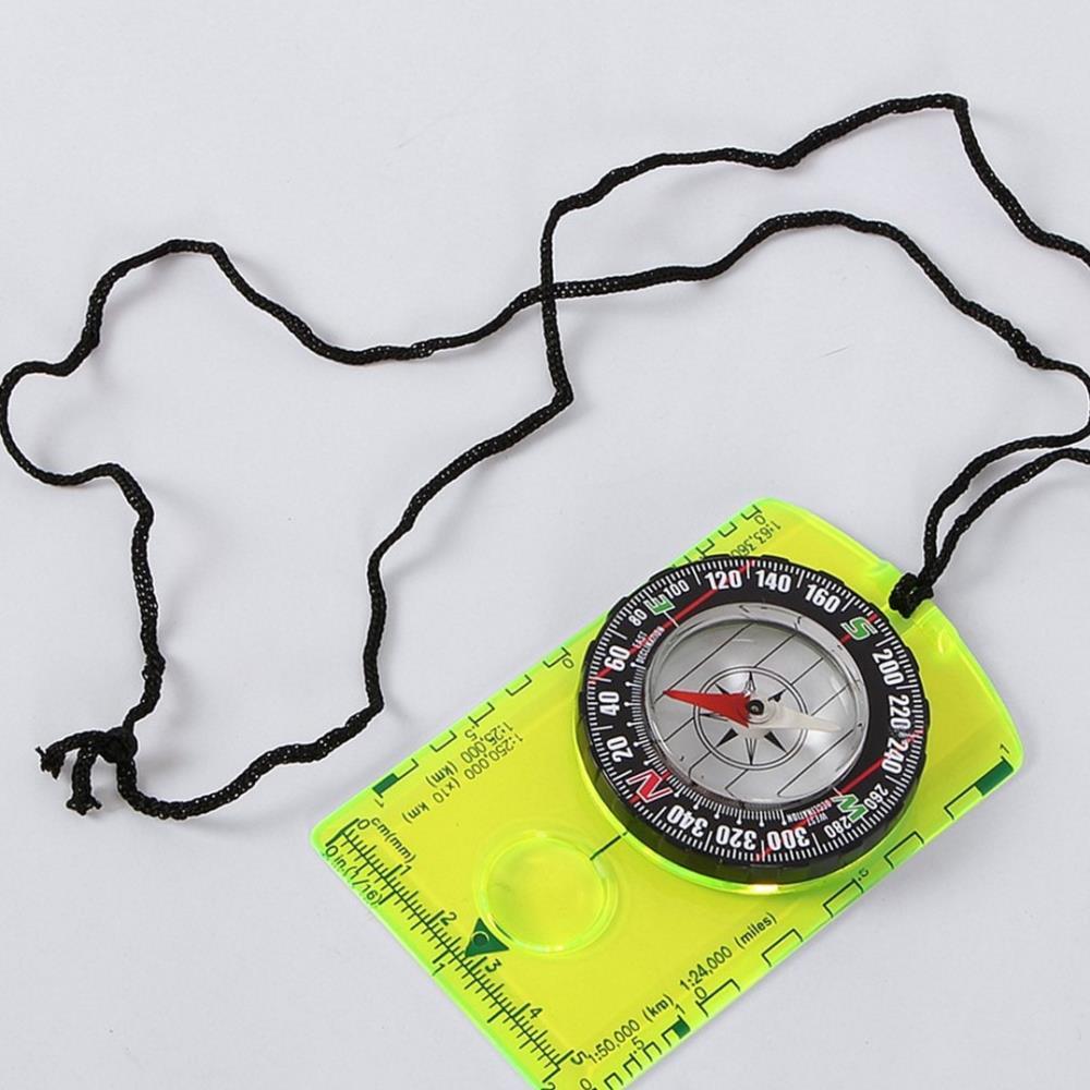 Oce 확대경 눈금자 지도분석 나침반 10.5x6.2 mm cm 자 미리미터자 접이식 나침반