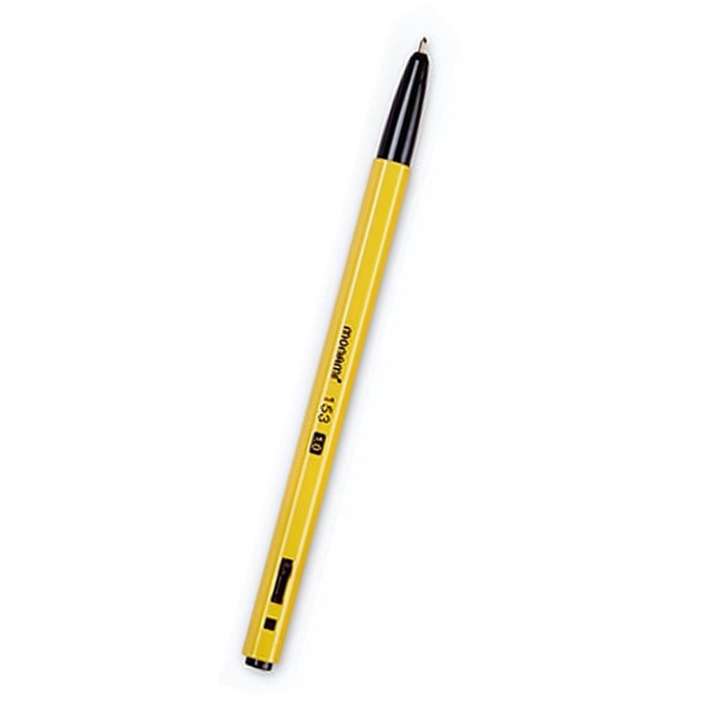 Oce 모나미 육각 검정 볼펜 12p 1mm 사인펜 대용 뚜껑 볼펜 글씨 볼펜