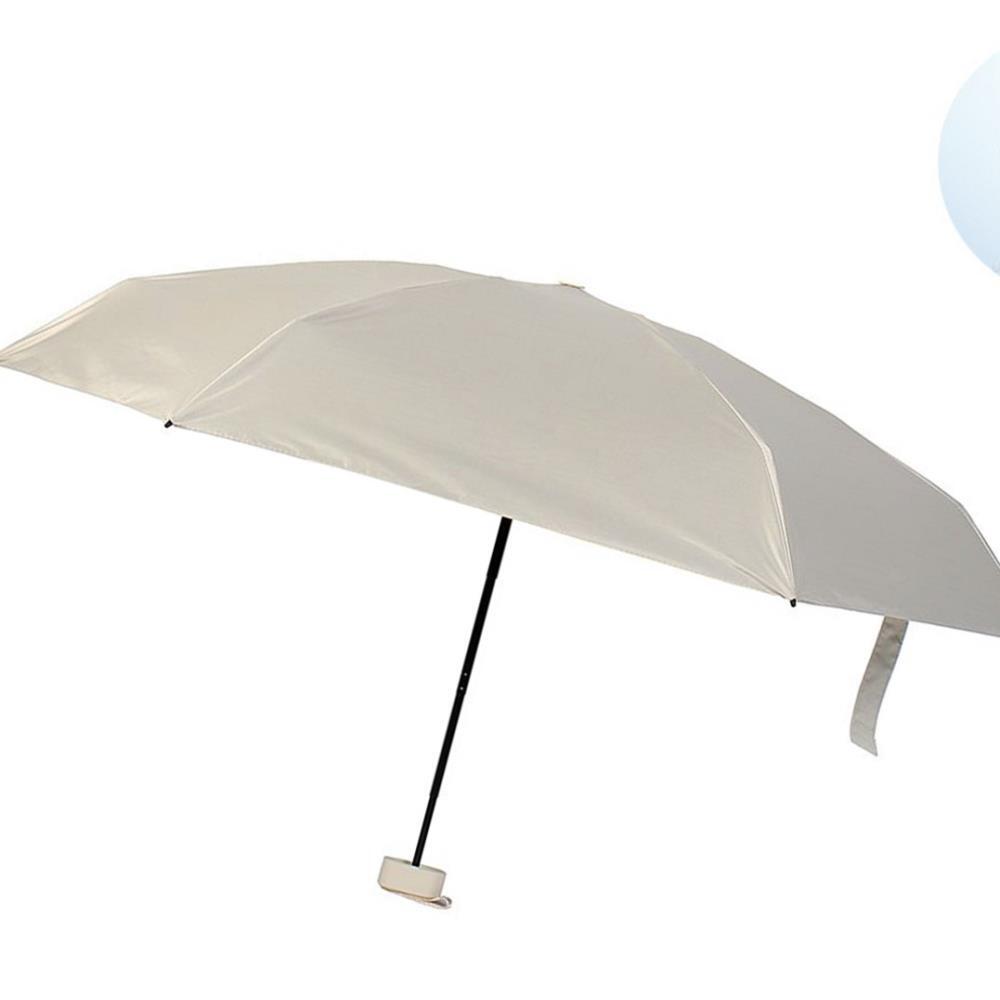 Oce 합금살 암막 6단 초미니 우산겸 양산 베이지 가벼운 단우산 비비드 칼라 우산 수동 접이식 우산