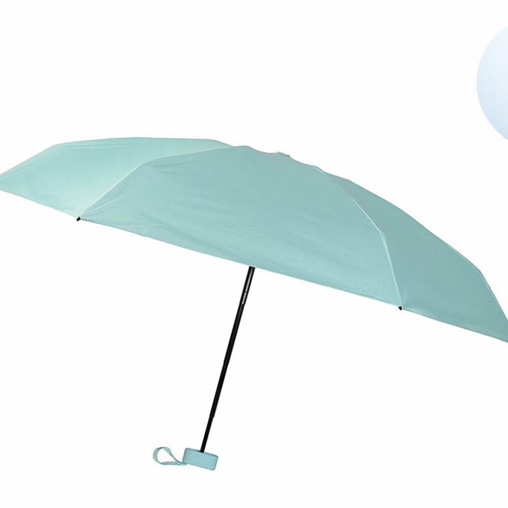 Oce 합금살 암막 6단 초미니 우산겸 양산 민트 UV 자외선 차단 양산 썬쉐이드  썬세이드 튼튼한 우양산