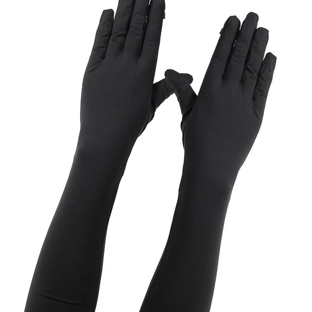 Oce 여성 자외선 차단 쿨링 손목 장갑 토시 블랙 여자 운전 장갑 햇빛 차단 팔 보호 스포츠 보호대