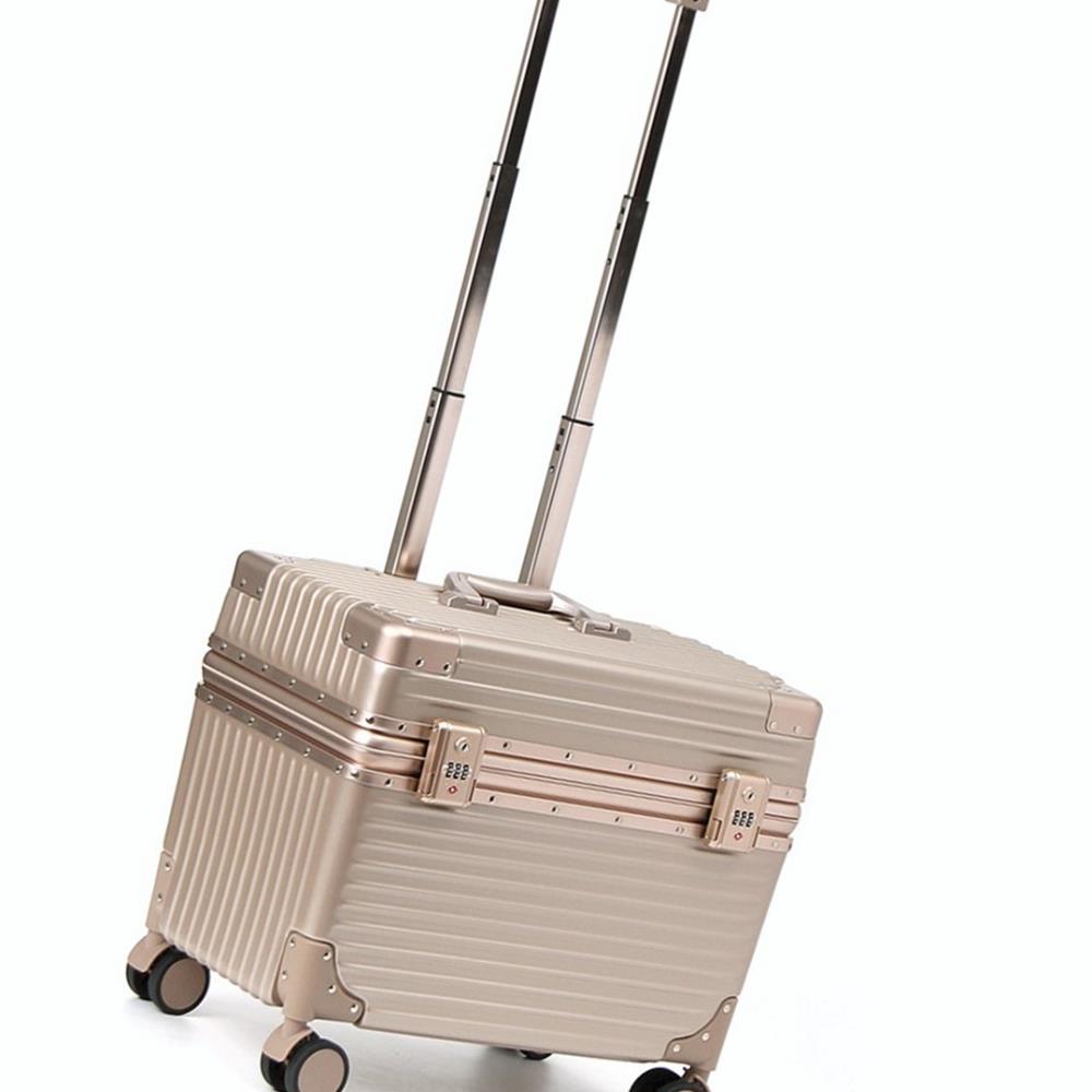Oce TSA 키 공항 가방 가로 캐리어 16형 샴페인골드 portmanteau traveling bag 미니 트랩백