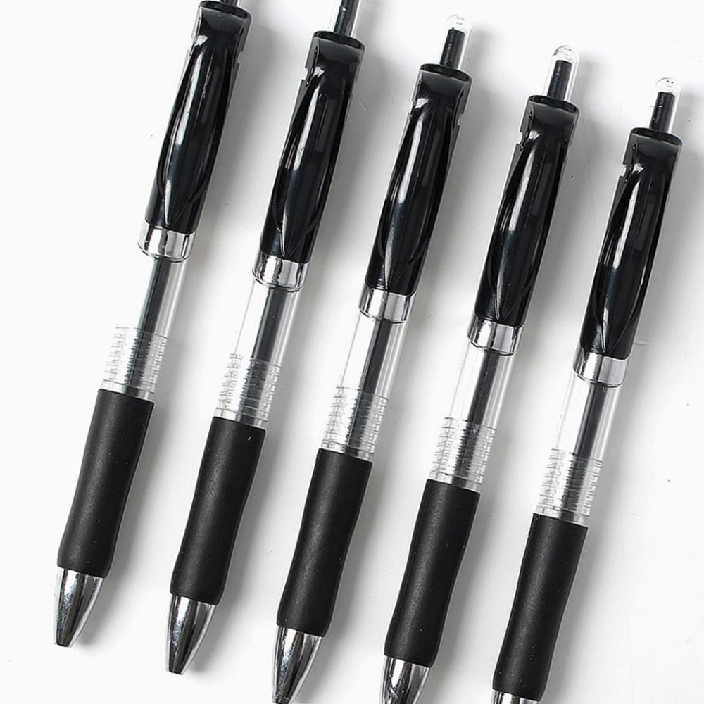 Oce 노크식 부드러운 볼펜 50p 0.5mm 블랙 사은품 글씨 펜 다이어리 펜슬