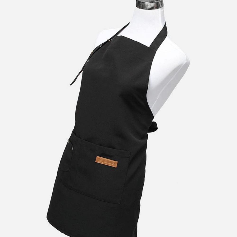 Oce 홀터넥 캠핑 미술 앞치마 (블랙) 카페 유니폼 패션 에이프런 네일샵 화가옷