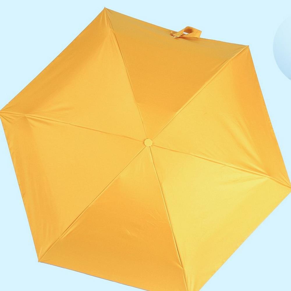 Oce 5단 캡 수동우산 겸 양산 옐로우 방수 방풍 우산 썬쉐이드  썬세이드 컴팩트 작은 우양산