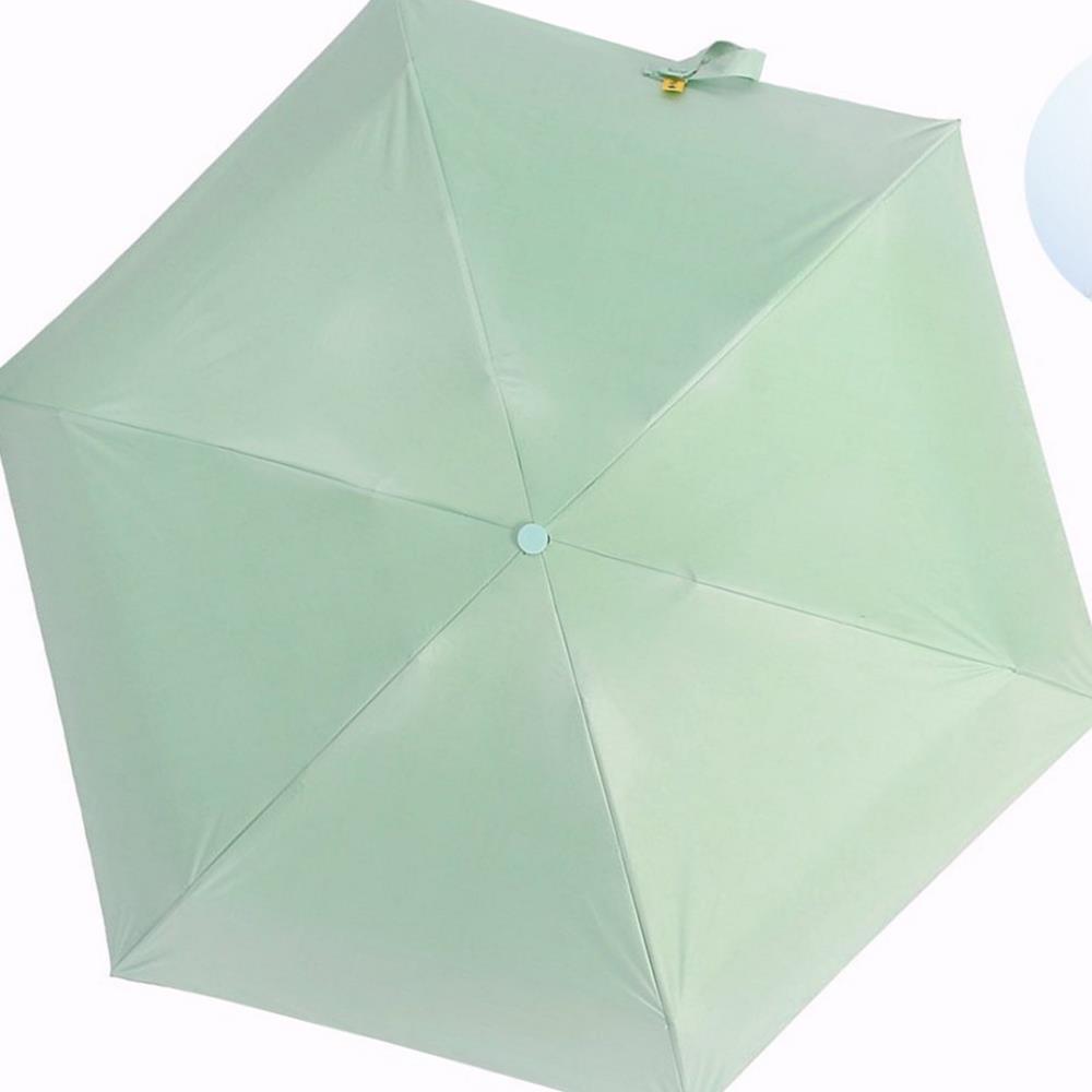 Oce 5단 캡 수동우산 겸 양산 민트 UV 자외선 차단 양산 접이식  가벼운 단우산 썬쉐이드  썬세이드