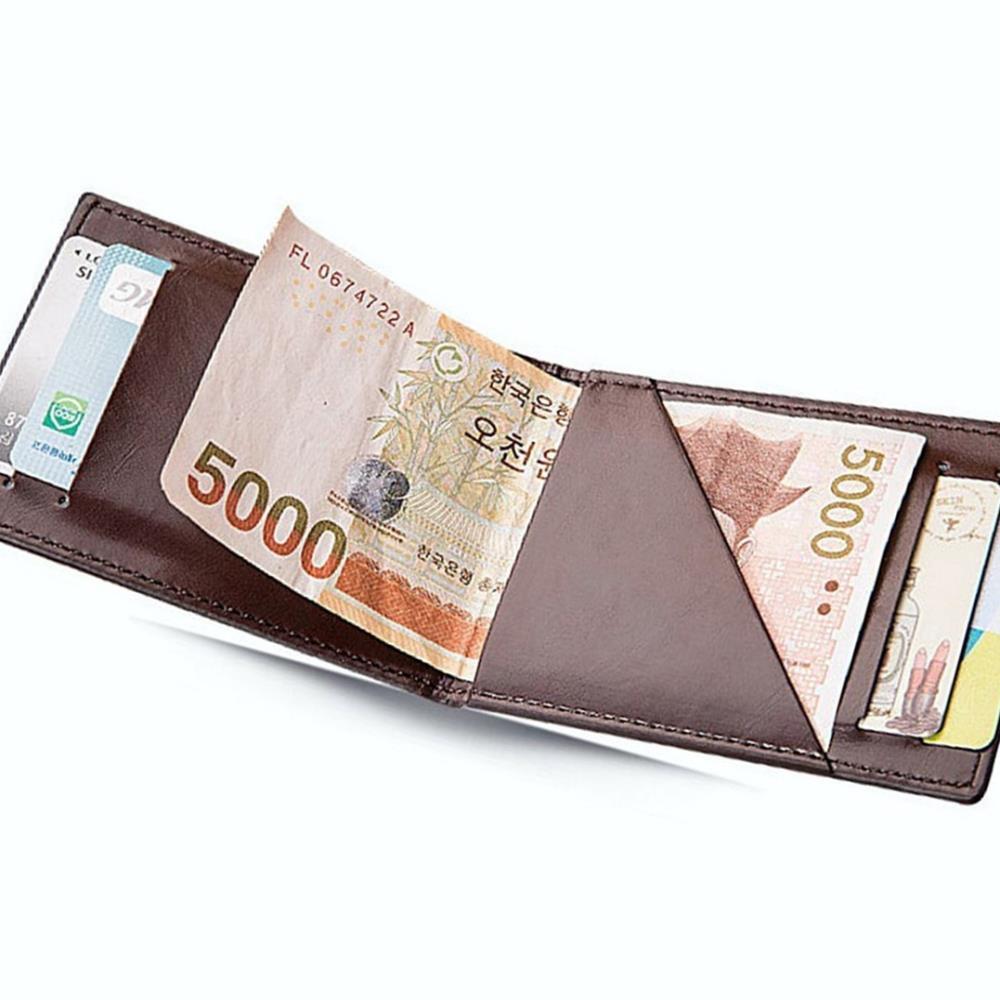 Oce 슬림 카드 포켓 지폐 지갑 딥브라운 손지갑 라운딩 카드지갑 달러 wallet