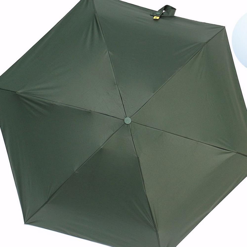 Oce 5단 캡 수동우산 겸 양산 그린 접이식  가벼운 단우산 휴대용 수동우산 튼튼한 우양산