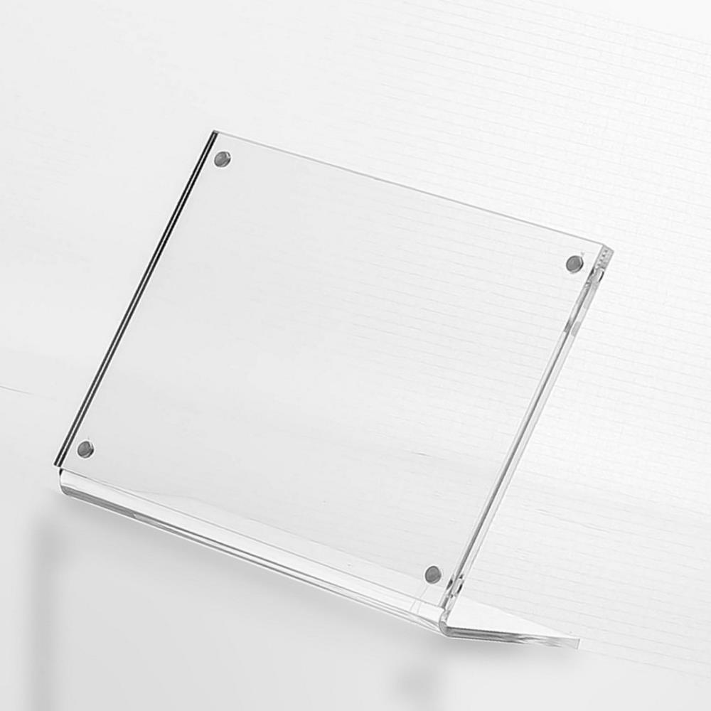 Oce 포스터 스탠드 테이블 메뉴판 자석 꽂이 15x10cm 가로 데스크안내판게시판 인포프레임 POP포켓패드