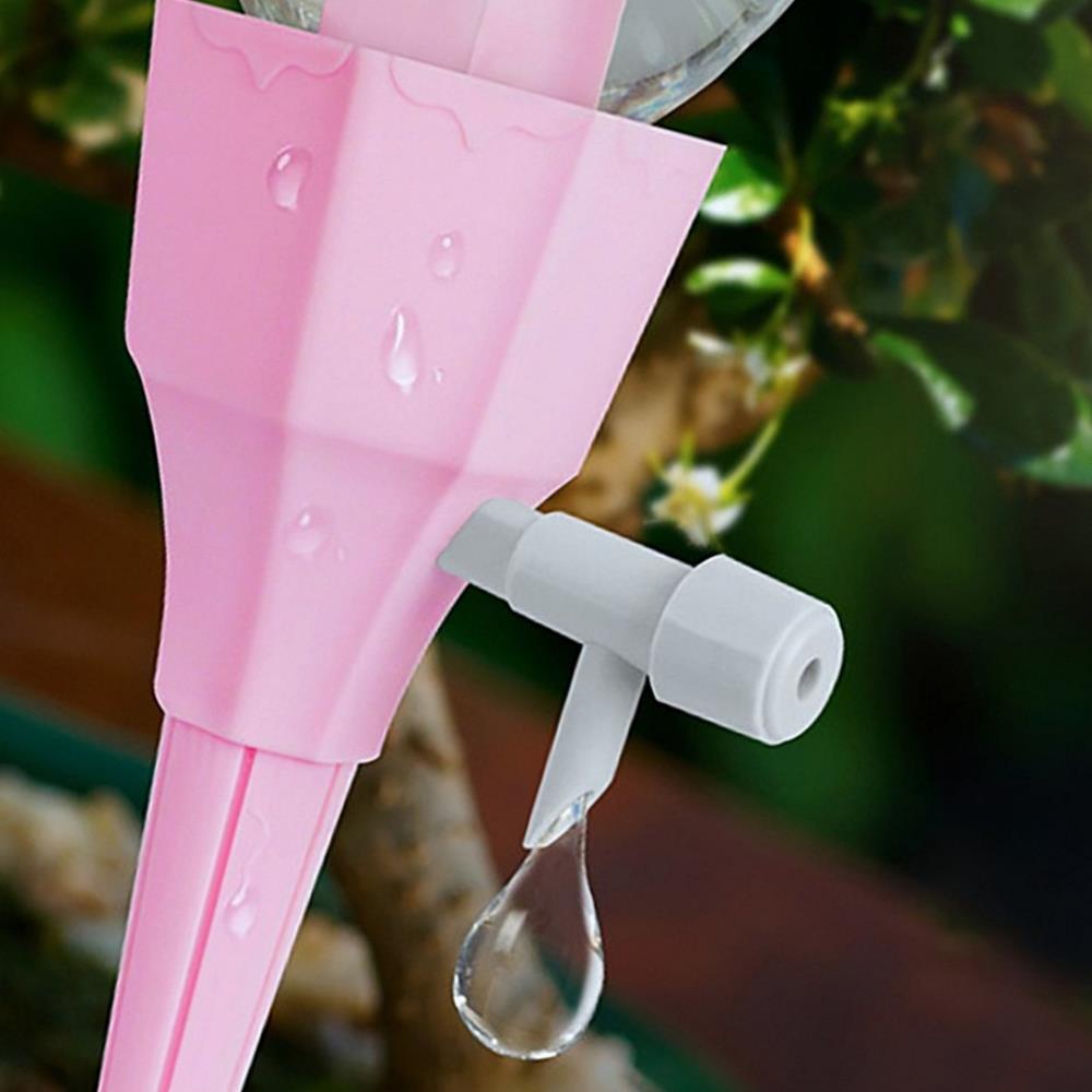 Oce 화분 관수 식물 급수기 물 공급기 6p 핑크 워터링 거실 가드닝 물꽂이