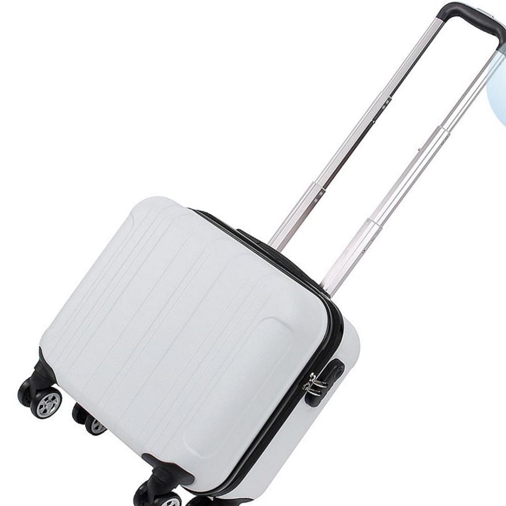 Oce 18형 보조 캐리어 트래블 트렁크 끄는 가방 화이트 소형 트래블 백 traveling bag 기내용 비행기 가방