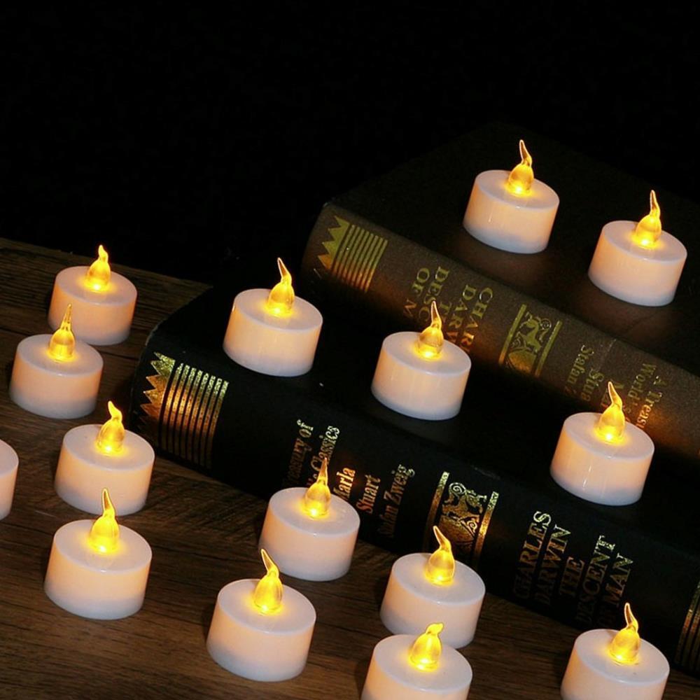 Oce 프로포즈 이벤트 가짜 전기 촛불 24P 생일 파티 무드등 LED캔들 야외 LED 초