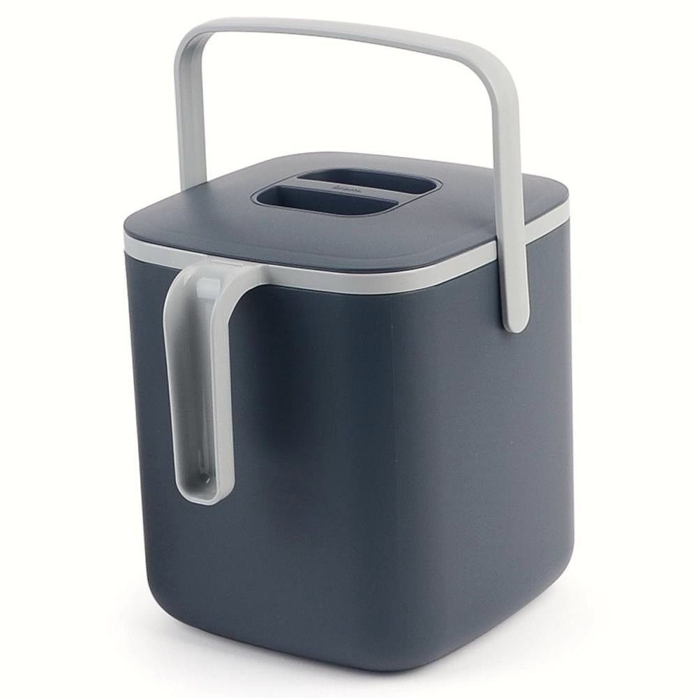 Oce 손잡이 예쁜 음식물 휴지통 5L 부엌 스레기통 주방 쓰레기통 분리 수거함