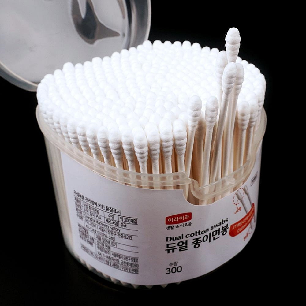 Oce 케이스 면봉 귀이개 300p 이어브러시 코튼 귀이개 cotton swab