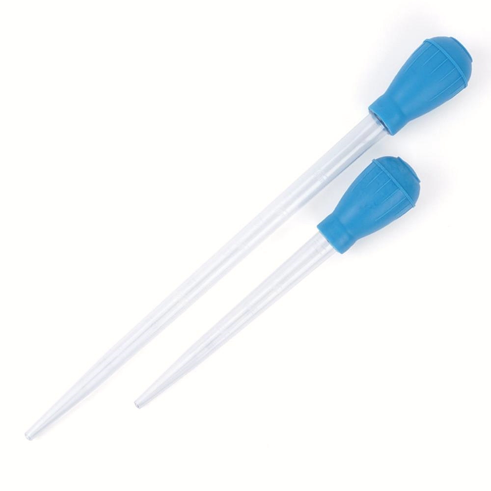 Oce 눈금표시 치어 분리 스포이드 어항 수조 이끼 똥 청소 피딩 스포이드 제거 도구 아크릴 스포이드