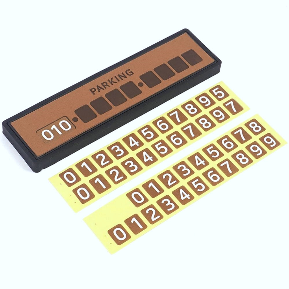 Oce 논슬립 차량 번호판 연락처 기재판 휴대폰 숫자판 흡착식 알림판 주차시 휴대폰 번호