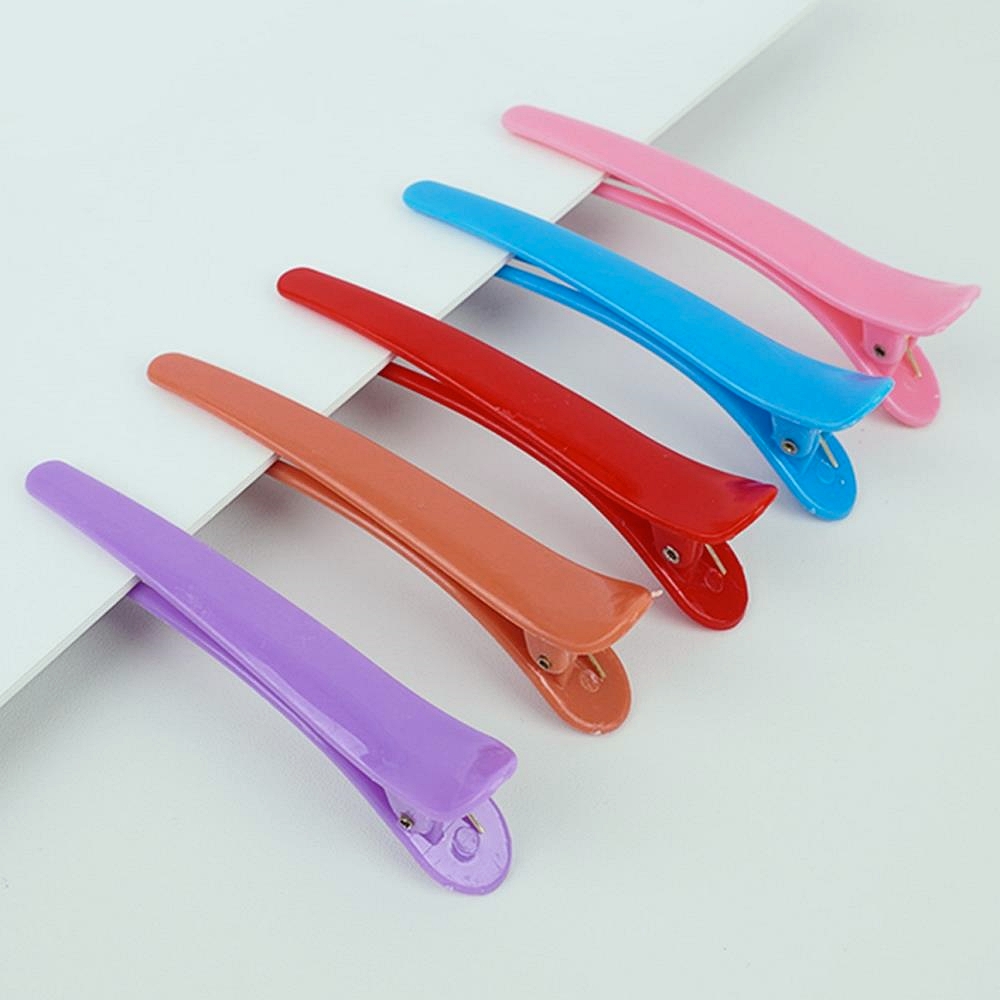 Oce 플라스틱 미용실 헤어 집게핀 10P 머리 고정삔 파마 헤어핀 긴머리악세사리