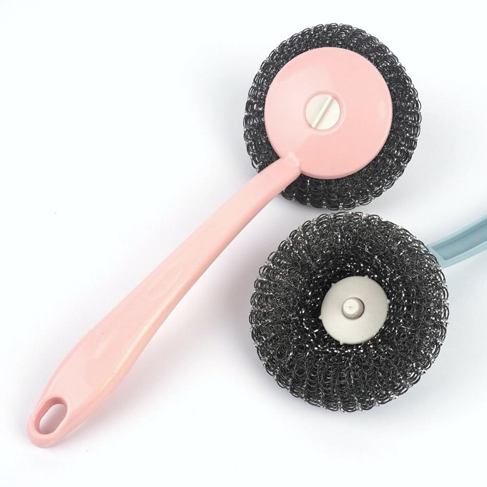 Oce 스텐레스 불판 찌든때 손잡이 수세미 무쇠솥 길들이기 스틸 덩어리 석쇠 고기판 설거지