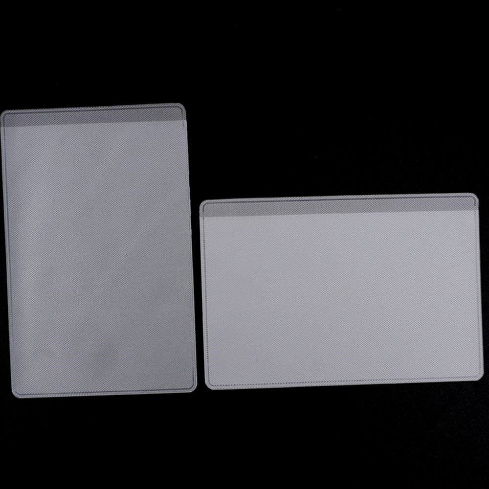 Oce 반투명 pvc 명함 카드 커버 1단 골프 현금 지폐 지갑 빈티지 지폐 클립 레트로 머니클립