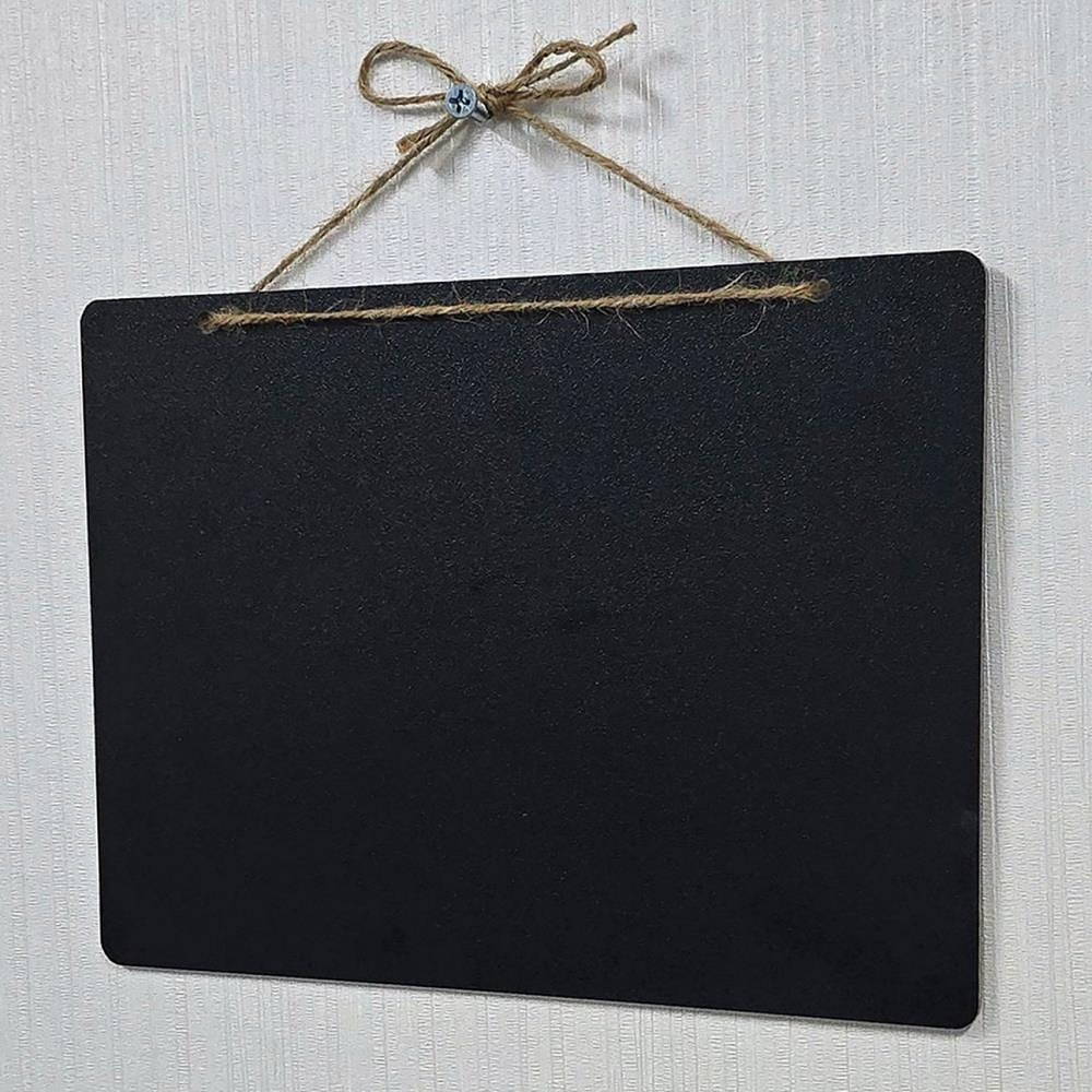 Oce 안내판 행거 보드 양면 분필 칠판 안내 상품 알림판 매장 쇼카드 소형 블랙 검정