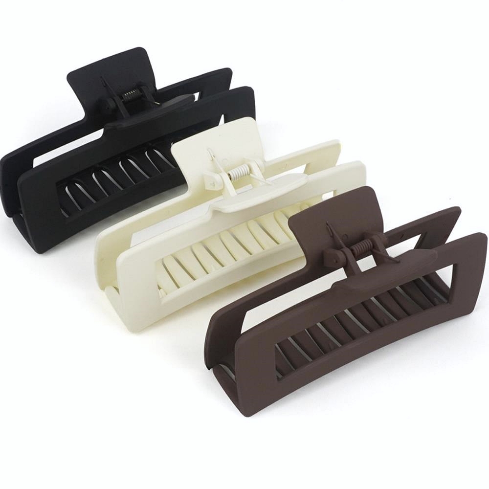 Oce 무광 대형 똥머리 헤어집게핀 머리삔 헤어핀 여자 머리핀