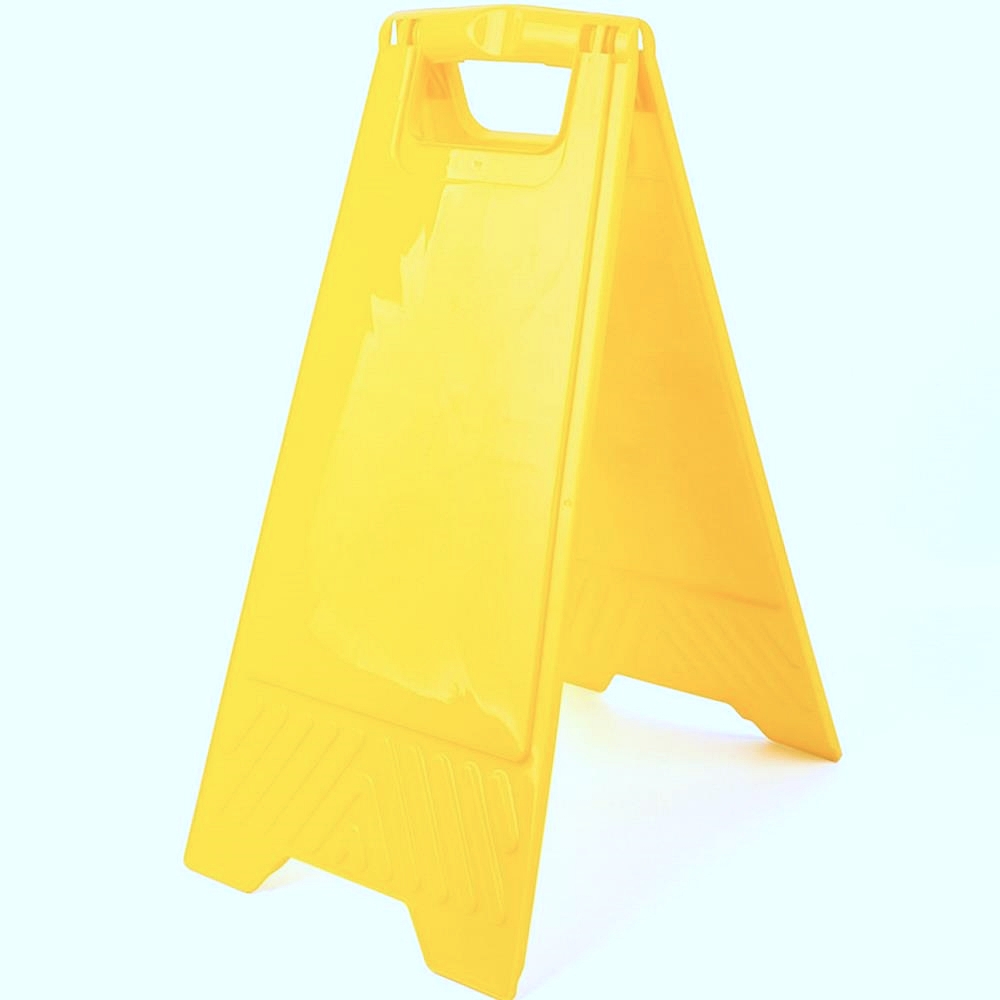 Oce 공란 노란 삼각형 안내판 접이식 표지판 노랑 안내판 포스트 스탠드