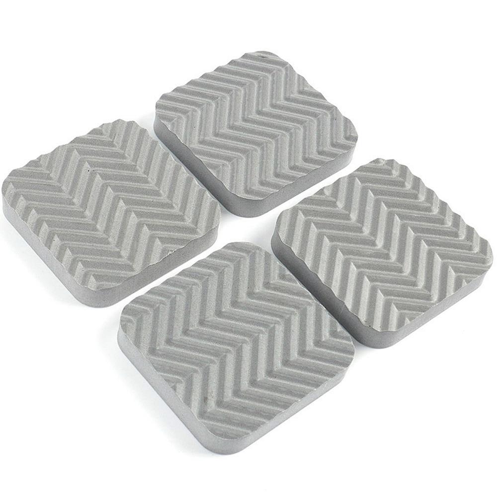 Oce 사각 세탁기 진동 흡수 쿠션 받침 4p 그레이 냉장고 균형 조절 압축스펀지 운동 기구 충격 완화