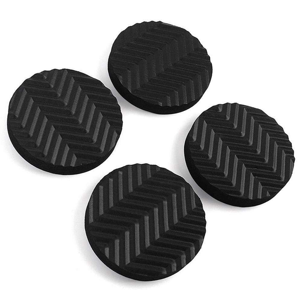 Oce 원형 세탁기 진동 흡수 쿠션 받침 4p 블랙 조절발 수평대 운동 기구 충격 완화