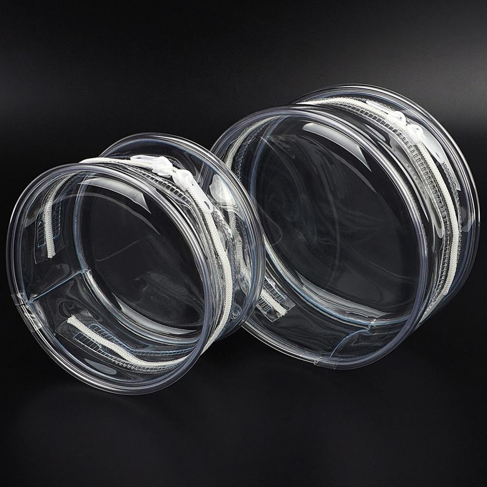 Oce 생활방수 소품 가방 이너백 원형 pvc 워시백 휴대용 메이크업 세수 세면 화장도구