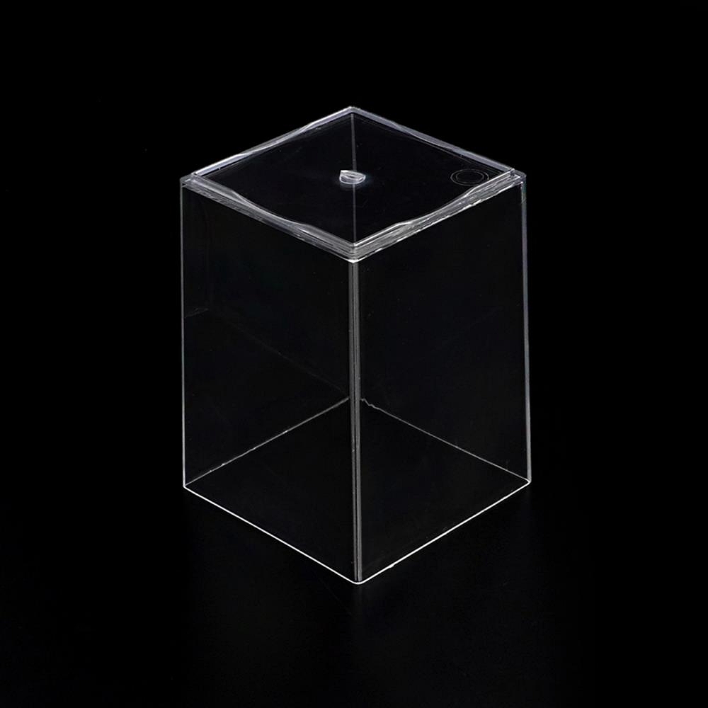 Oce 플라스틱 박스 투명 사각통 사각 박스 휴지통 pencil vase 오거나이저