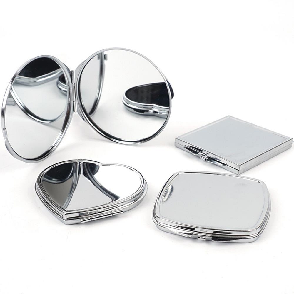 Oce 스텐 접이식 휴대용 거울 책상 테이블 면경 에티켓 미러 looking glass