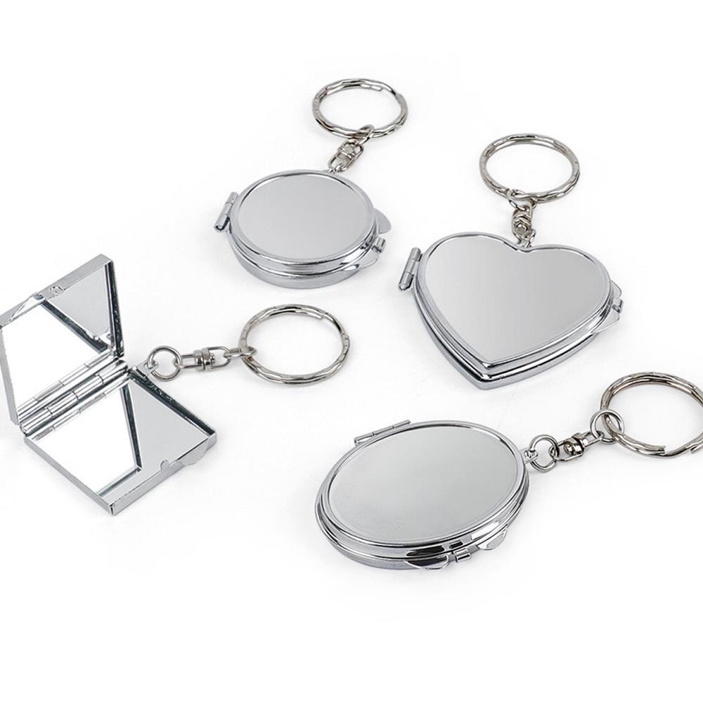 Oce 예쁜 접이식 휴대용 키링 거울 책상 테이블 면경 소형 양면 폴딩 거울 면도경