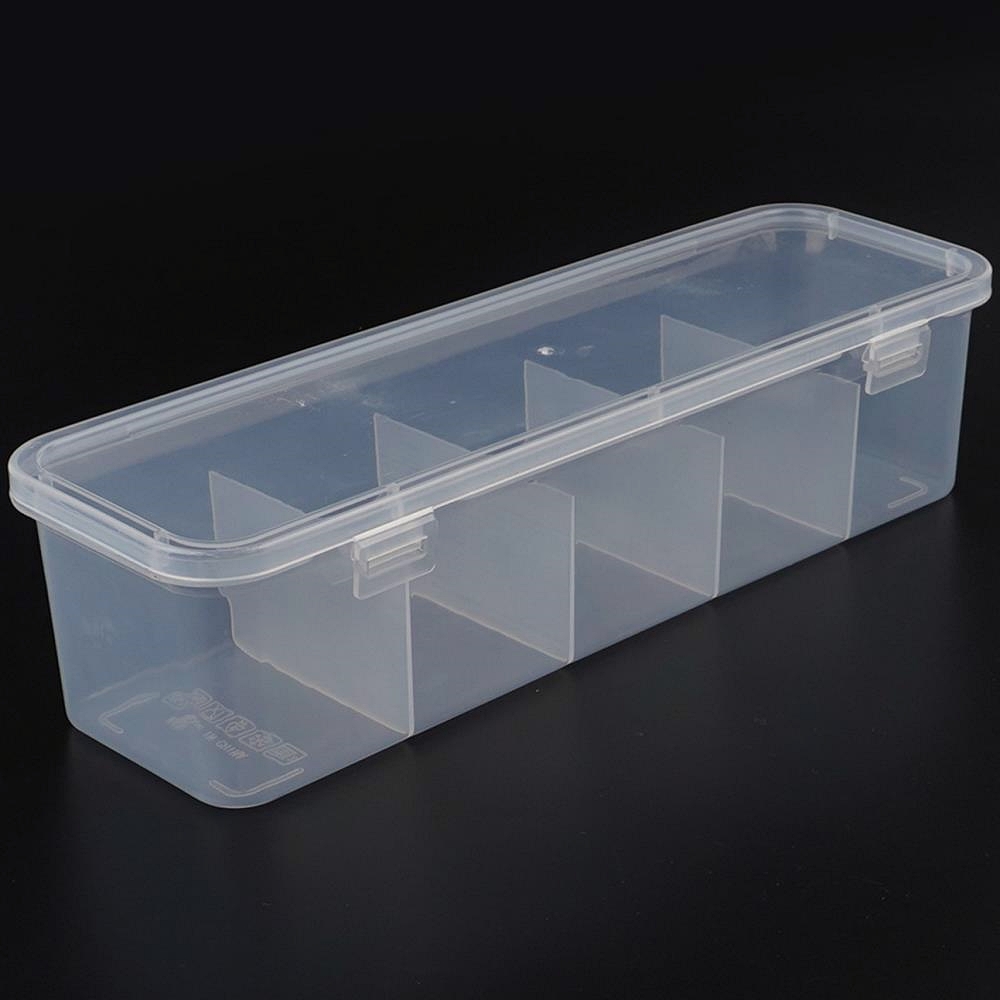 Oce 플라스틱 뚜껑 정리함 5칸 빈 상자 정리 박스 만들기 재료 보관함 휴대용 큐빅 박스