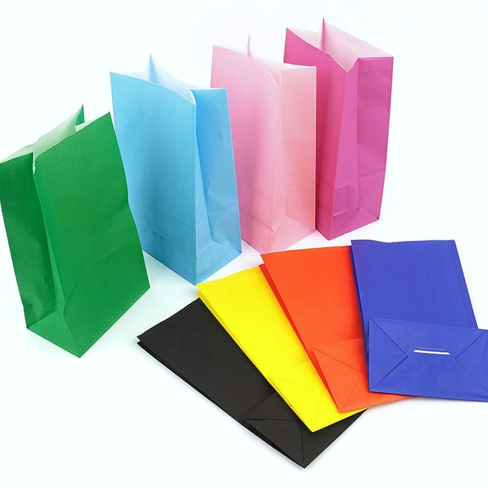 Oce 무지 각대 도아리 봉투 종이봉지 1p 작은 쇼핑백 미니 종이 가방 크라프트 종이백