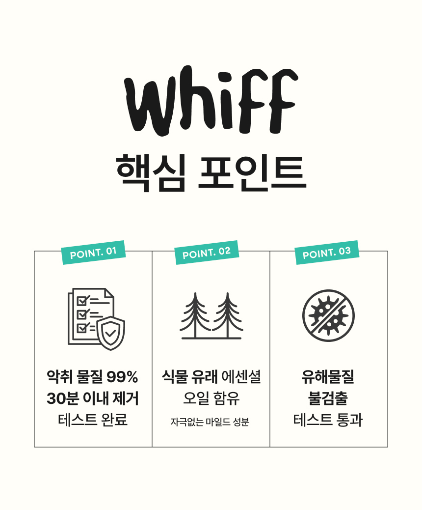 30분 강력 탈취 다양한 냄새 제거