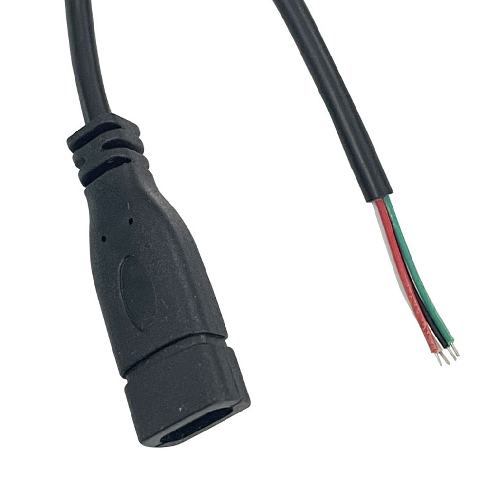 USB-C 커넥터 암타입 전원 데이터 2.0 케이블 4선 4C 25cm (HAC6316)