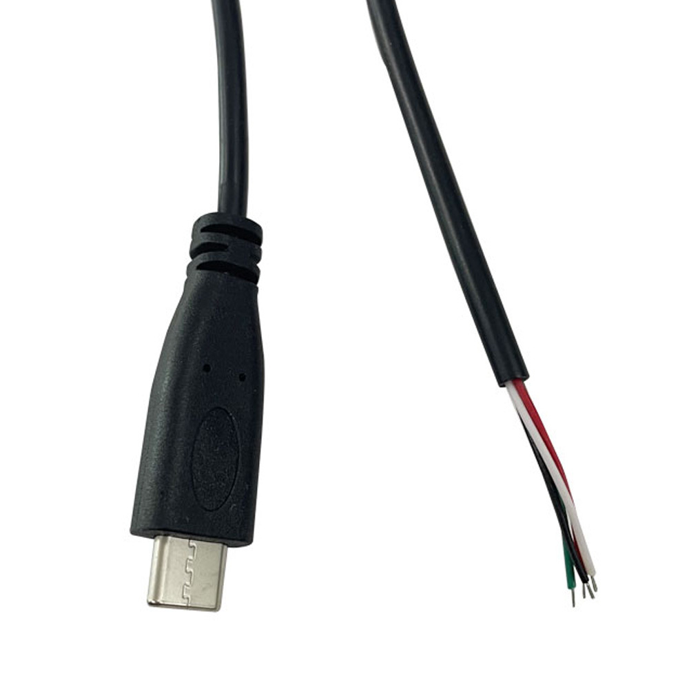 USB-C 커넥터 수타입 전원 데이터 2.0 케이블 4선 4C 25cm (HAC6317)