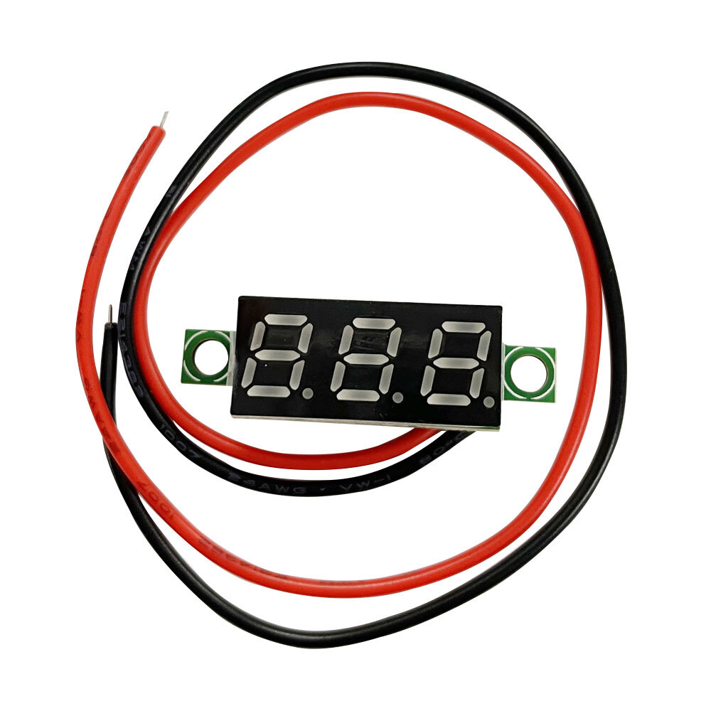 3.5V-30V 매립형 DC볼트미터 전압측정기 테스터기 빨간색 (HAV6220)