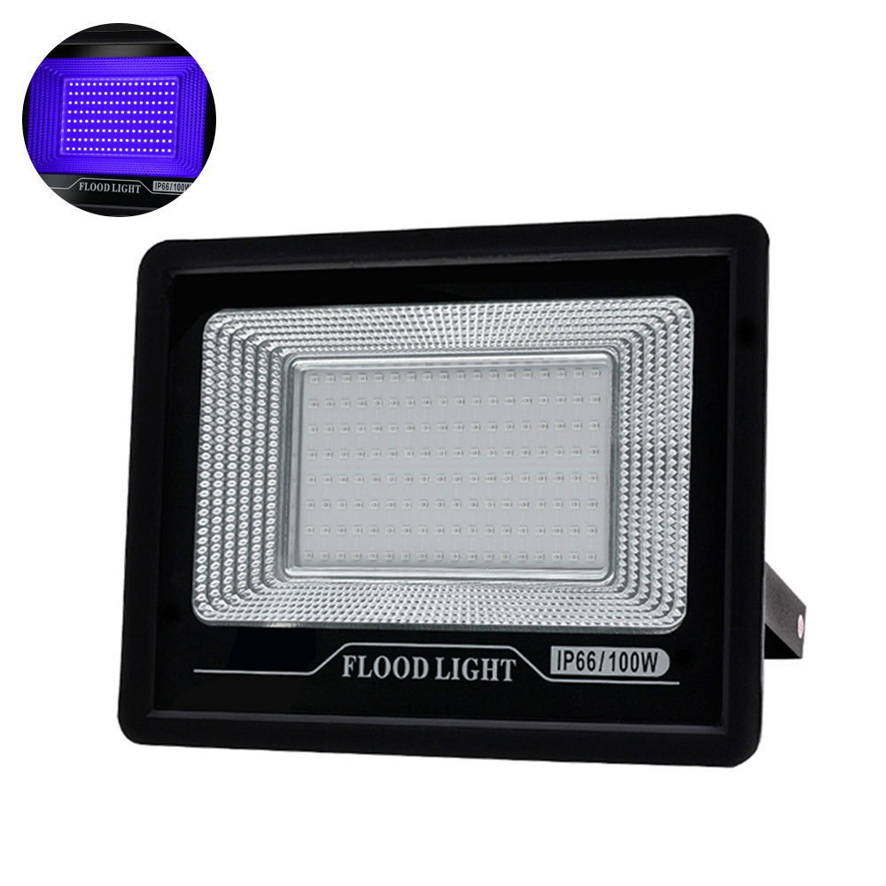 100W 220VAC UV LED 블랙라이트 자외선 방수 395-400nm HCL7708