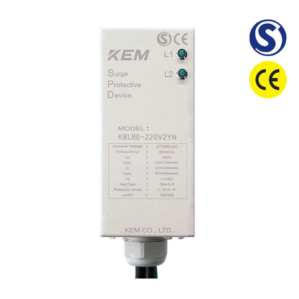 KEM SPD BOX 단상접지형 써지보호장치 40-80kA 480V AC (KBL80-480V2YN)