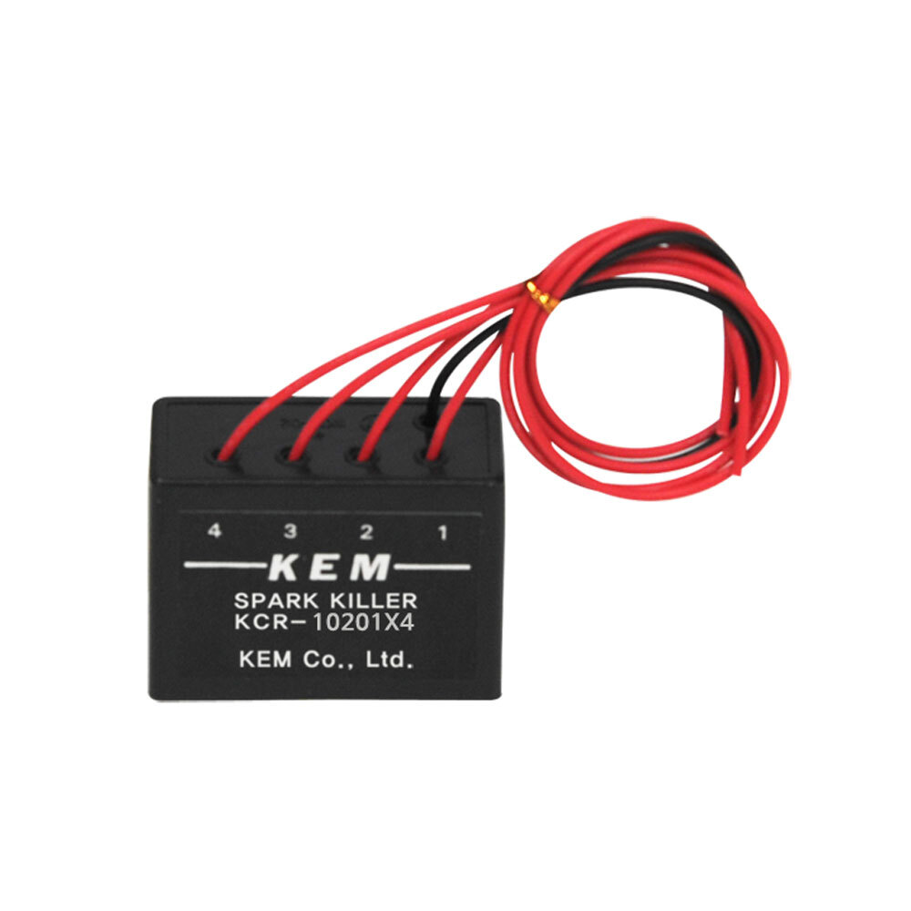KEM 스파크킬러 단상형 기본전선형 200R 0.1uF 110/220V AC (KCR-10201X4)