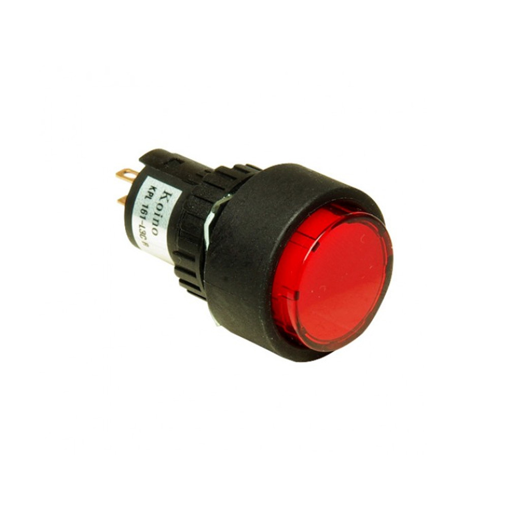 건흥전기 6V DC LED 램프 제어용 돌출형 스위치 원형 16mm (KPL161-L1C)