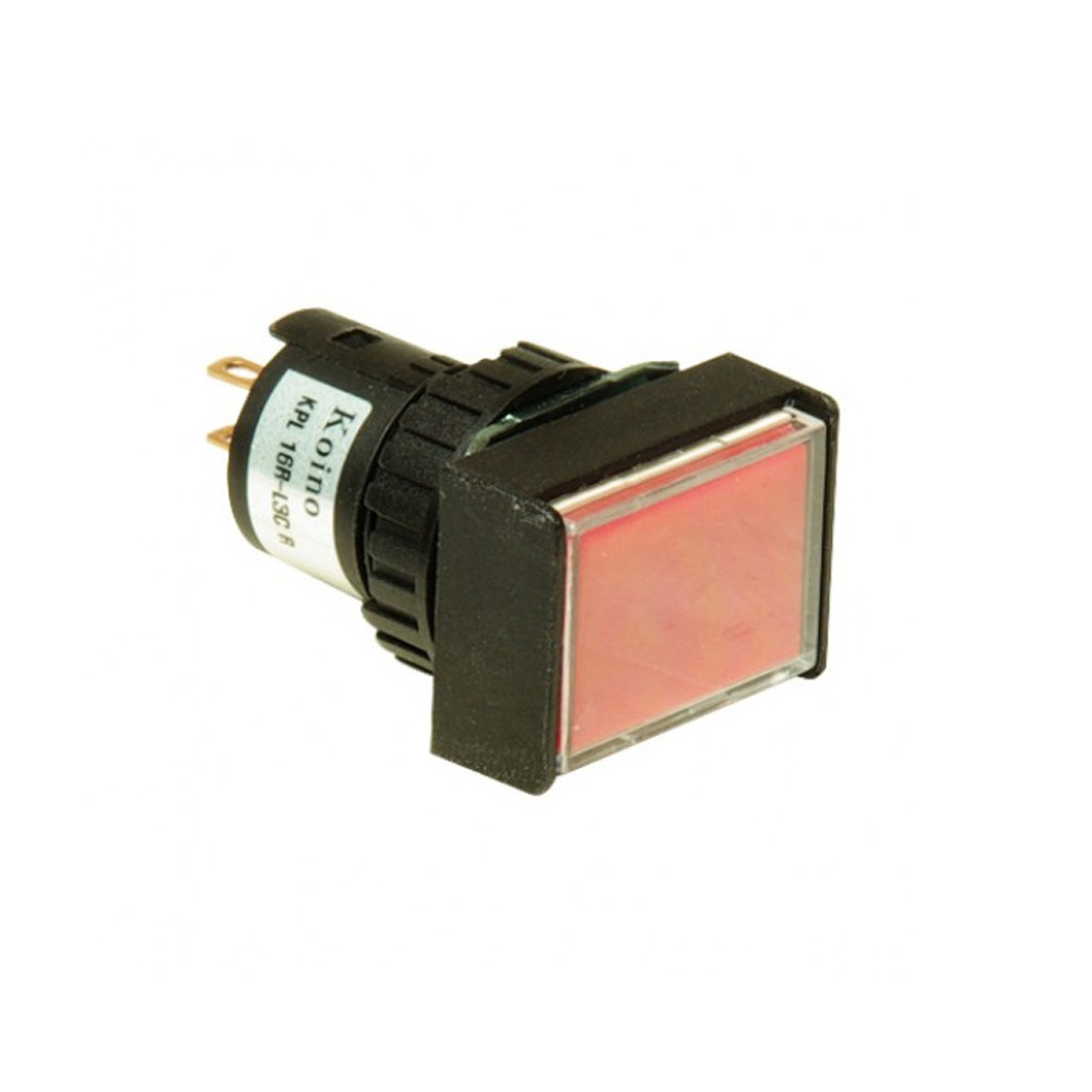 건흥전기 6V DC 필라멘트 램프 제어용 스위치 직사각형 16mm (KPL16R-1C)