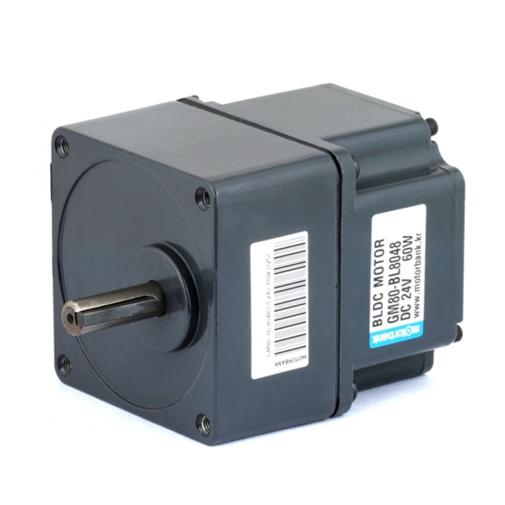 80각 표준감속 기어 BLDC 모터 GM80-BL8048 DC 24V 120rpm 60W (HM1337)