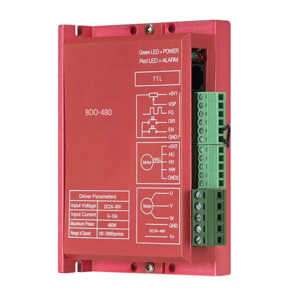 BDD-480 480W급 BLDC모터 MCU 제어 겸용 디지털 드라이버 DC18~50V (M1000011806)