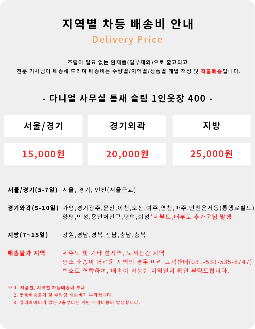 다니얼 사무실 틈새 슬림 1인옷장 400 상세 이미지 3