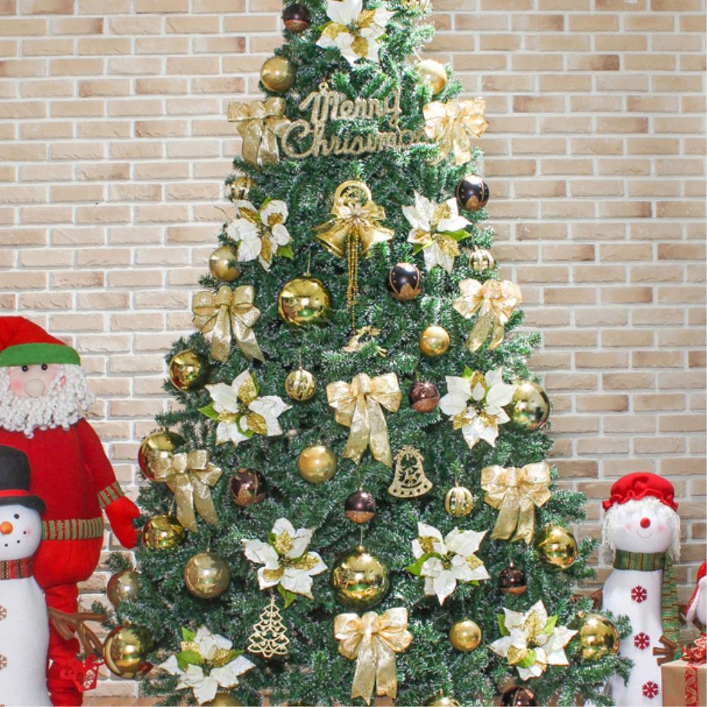 성탄트리 어썸 크리스마스 눈꽃  트리세트 270cm 크리마스트리 인테리어트리