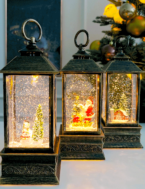 LED 크리스마스오르골 크리스마스무드등 스노우볼 워터볼 3type 상세 이미지 3