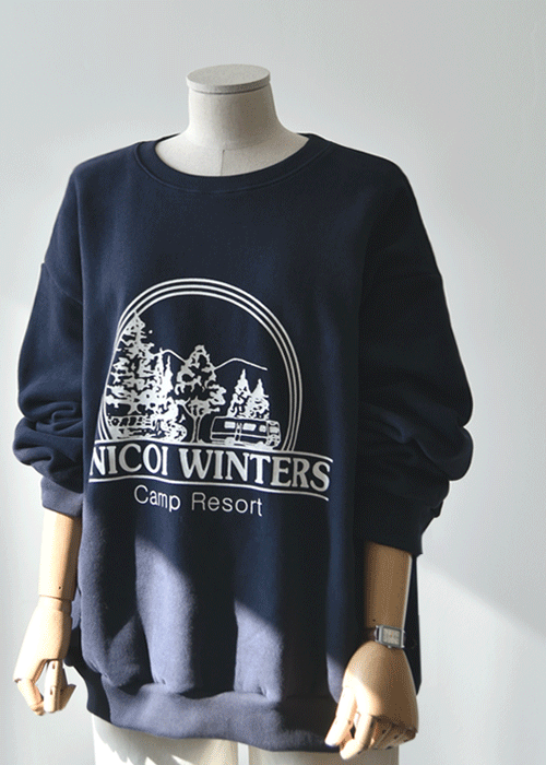 유니코 양기모 겨울 맨투맨 티셔츠